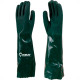 Luva Pvc C/Forro Imbat Verde 46Cm