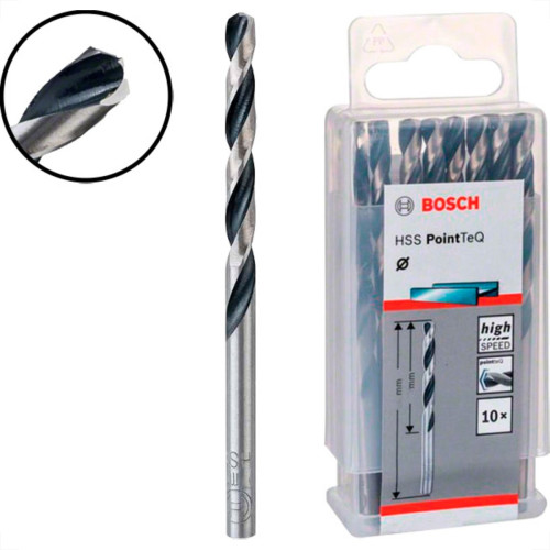 Broca Aco Rapido Bosch P.Teq G 5/32 - Kit C/10 PT Broca Aco Rapido Bosch P.Teq G 5/32 - Kit C/10 PT