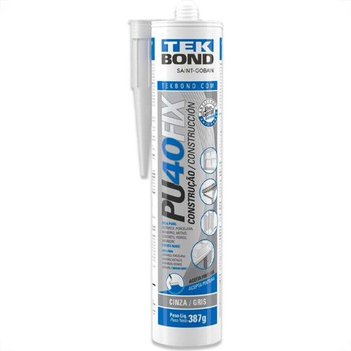 Selante Pu40Fix Tekbond Cinza 387G