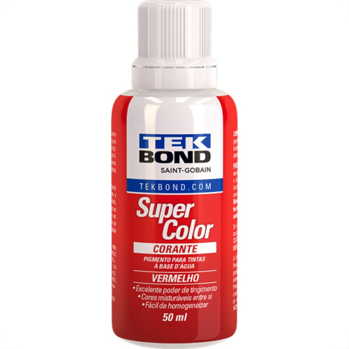 Corante Tekbond Vermelho 50Ml Corante Tekbond Vermelho 50Ml