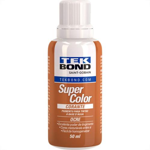 Corante Tekbond Ocre 50Ml Corante Tekbond Ocre 50Ml