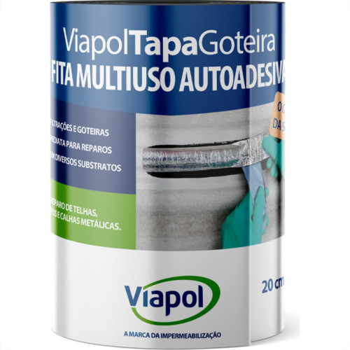 Fita Adesiva Tapa Goteira 20Cmx10Mt Fita Adesiva Tapa Goteira 20Cmx10Mt