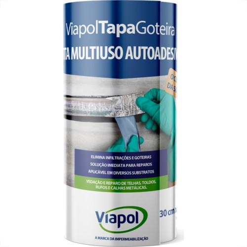 Fita Adesiva Tapa Goteira 30Cmx10Mt Fita Adesiva Tapa Goteira 30Cmx10Mt