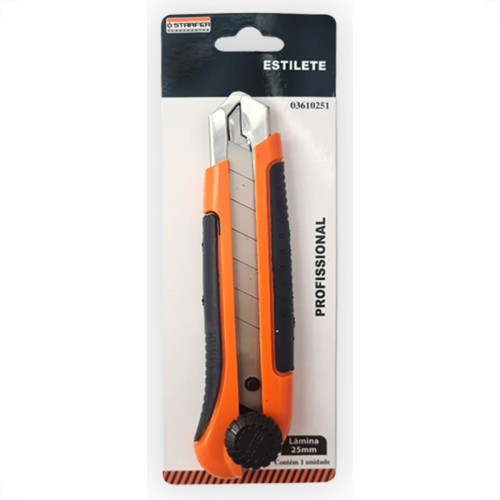 Estilete Emborrachado Starfer 25Mm Estilete Emborrachado Starfer 25Mm