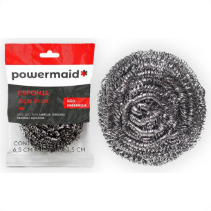 Esponja Powermaid Inox Prateado