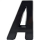 Letra Deplasti 3D Preto A 13Cm Letra Deplasti 3D Preto A 13Cm