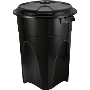 Cesto Lixo Injepl.Rd.Black 100L Cesto Lixo Injepl.Rd.Black 100L