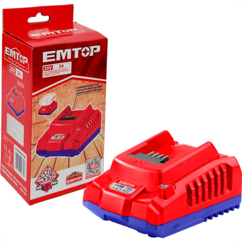 Carregador Emtop 20V P/1 Bt 2.0A Bv Carregador Emtop 20V P/1 Bt 2.0A Bv