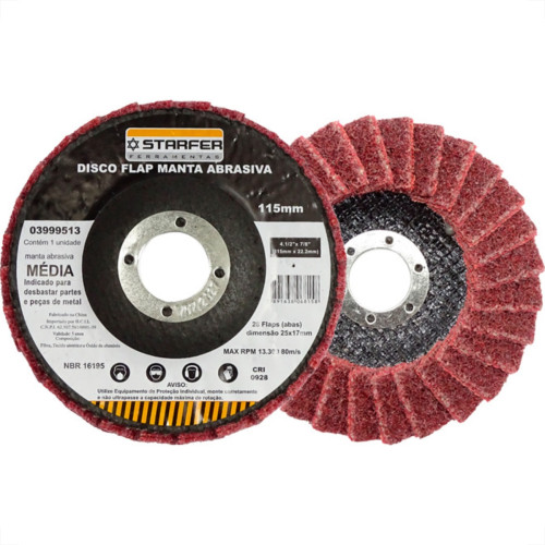 Disco Flap Starfer Manta 4,1/2 Media Disco Flap Starfer Manta 4,1/2 Media