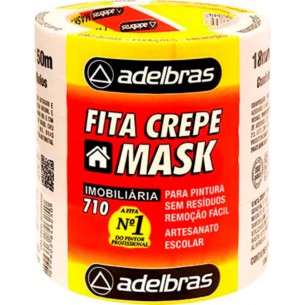 Fita Crepe Adelbras 710 18Mm X 50Mt . / Kit C/ 6 Rolos