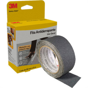 Fita Antiderrapante 3M Int.5M - Cinza