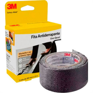 Fita Antiderrapante 3M Int.5M - Preta