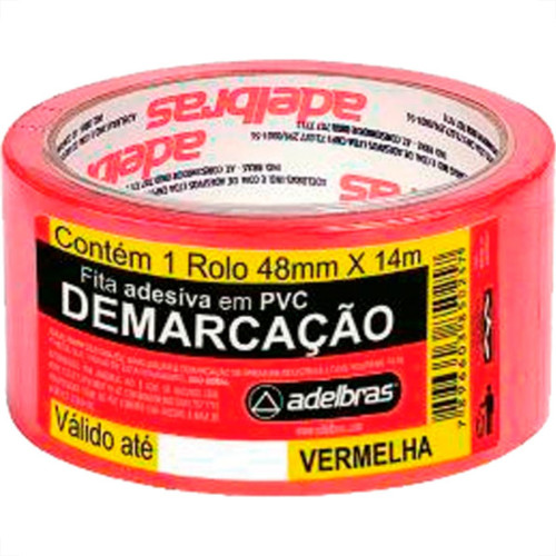 Fita Demarcao Solo Adel.48Mmx14Mt-Vrm Fita Demarcao Solo Adel.48Mmx14Mt-Vrm