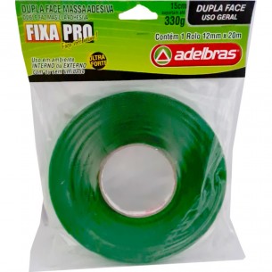 Fita Dupla Face Transp.Adelbras 12X20Mt