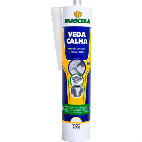 Cola Veda Calha Brascola Aluminio 280Gr Cola Veda Calha Brascola Aluminio 280Gr