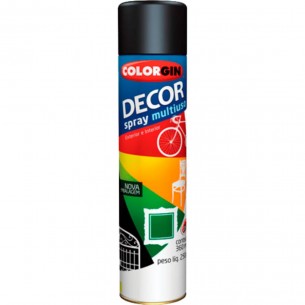 Spray Colorgin Decor Preto o.Brilh-8701