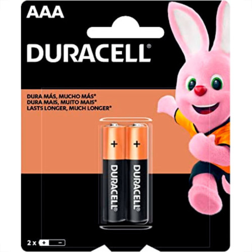 Pilha Duracell Alcalina Aaa C/02 Pilha Duracell Alcalina Aaa C/02
