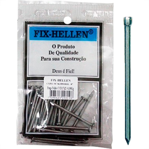 Prego F.Hellen Pol.S/Cabeça 13X18 C/ 75G - Kit C/10 PT Prego F.Hellen Pol.S/Cabeça 13X18 C/ 75G - Kit C/10 PT