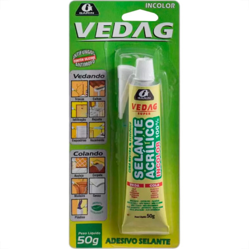 Cola Vedag Mult-Uso Incolor 50Gr Cola Vedag Mult-Uso Incolor 50Gr
