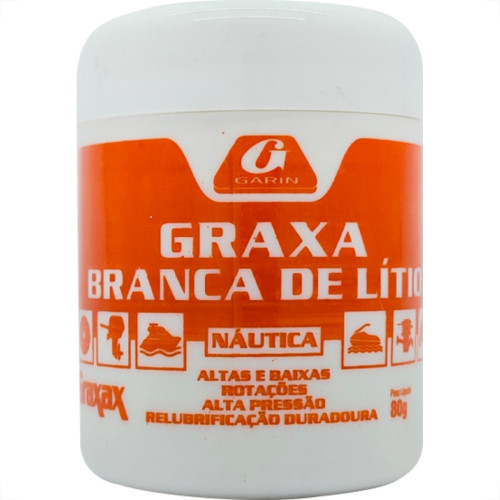 Graxa Branca Litio Nautic.Pote 80G Graxa Branca Litio Nautic.Pote 80G