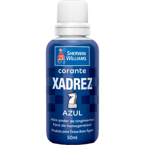 Corante Xadrez Azul 50 Ml - Kit C/12 PC