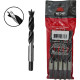 Broca Aco Carbono 3 Ponta Htom 12Mm - Kit C/5 PC