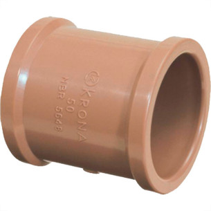 Luva.Soldavel PVC Liso Liso Krona 40Mm - Kit C/10 PC