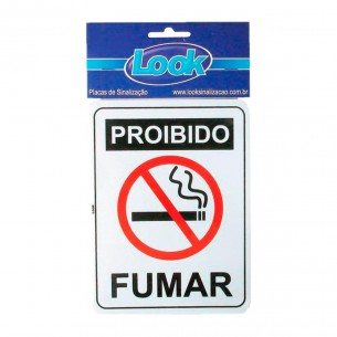 Placa Sinalizacao 15X20 Proibido Fumar . / Kit C/ 5 Cartelas