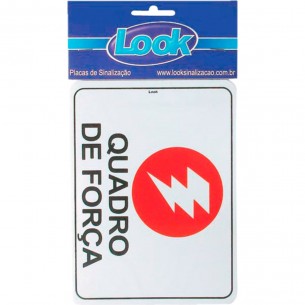 Placa Sinalizacao 15X20 Quadro De Forca - Kit C/5 CA Placa Sinalizacao 15X20 Quadro De Forca - Kit C/5 CA