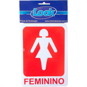 Placa Sinalizacao 15X20 Sanit.Feminino - Kit C/5 CA Placa Sinalizacao 15X20 Sanit.Feminino - Kit C/5 CA