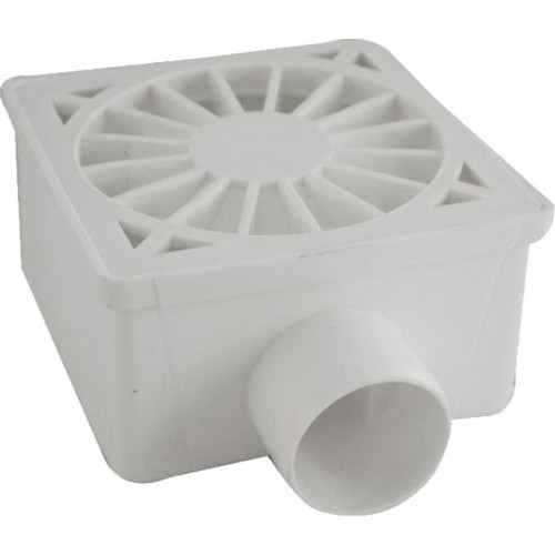 Ralo Sifonado Luconi Quadrado Bco - Kit C/6 PC