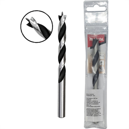Broca Aco Carbono 3Ponta Makit.05Mm Broca Aco Carbono 3Ponta Makit.05Mm