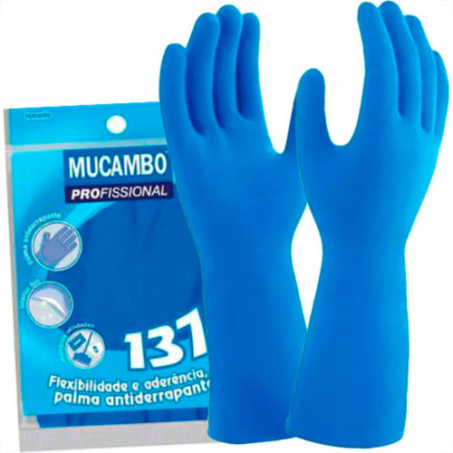 Luva Mucambo Lisa Azul .G Luva Mucambo Lisa Azul .G