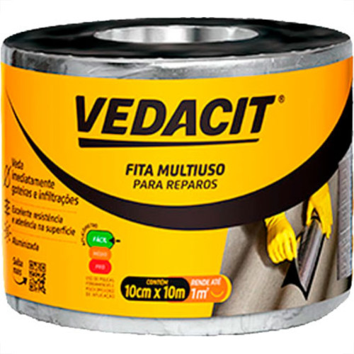 Vedacit Fita Multiuso 10Cmx10Mt Vedacit Fita Multiuso 10Cmx10Mt