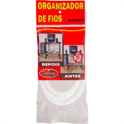 Organizador Fio Overtime 1Mt Branco Organizador Fio Overtime 1Mt Branco