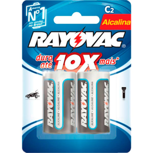 Pilha Rayovac Alcalina, Md C/02 Pilha Rayovac Alcalina, Md C/02