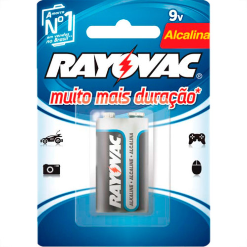 Pilha Rayovac Alcalina Bateria 9V