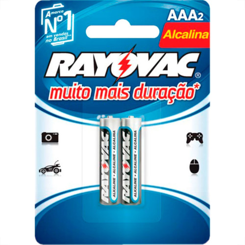 Pilha Rayovac Alc Palito C/02 Pilha Rayovac Alc Palito C/02