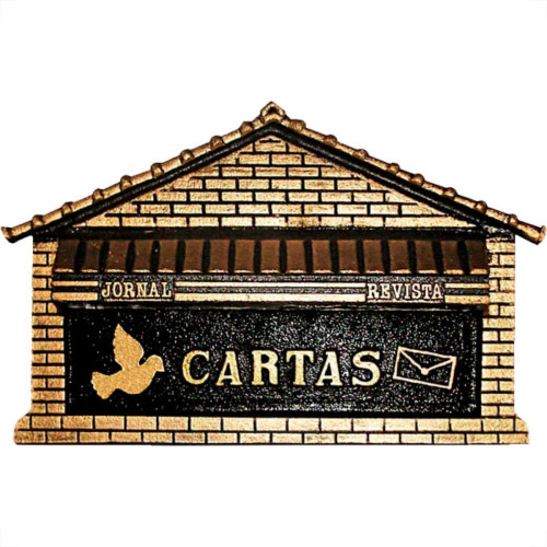 Caixa Carta Alum/Chapa.Pto/Ouro - 8 Caixa Carta Alum/Chapa.Pto/Ouro - 8