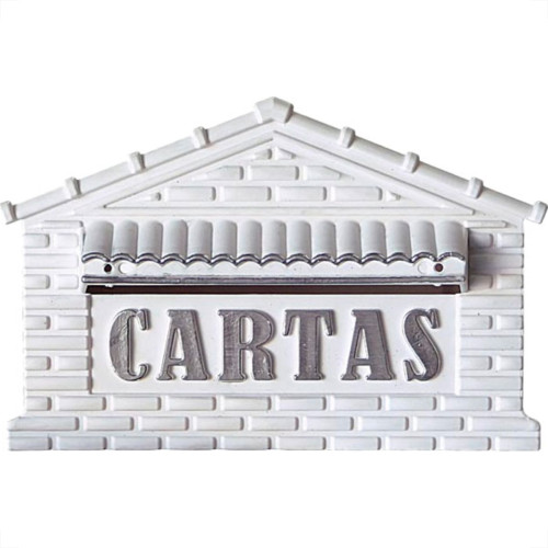 Caixa Carta Pvc Real Bco/Ouro - 04P Caixa Carta Pvc Real Bco/Ouro - 04P