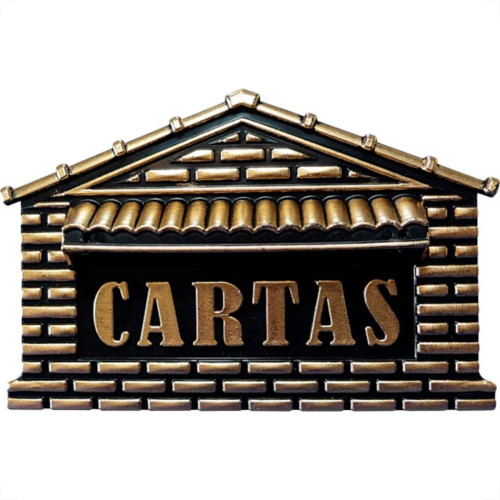 Caixa Carta Pvc Real Pto/Ouro - 04P Caixa Carta Pvc Real Pto/Ouro - 04P