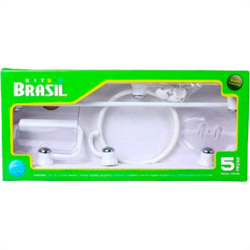 Kit Aces.P/Wc Brasil Br/Crist. 5Pc Kit Aces.P/Wc Brasil Br/Crist. 5Pc