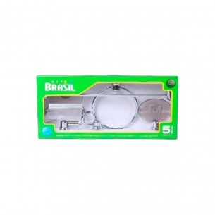 Kit Aces.P/Wc Brasil Cr/Fume 5Pc Kit Aces.P/Wc Brasil Cr/Fume 5Pc