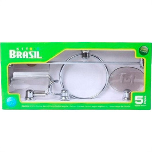 Kit Aces.P/Wc Brasil Cr/Fume 5Pc Kit Aces.P/Wc Brasil Cr/Fume 5Pc