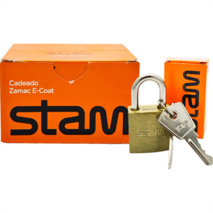 Cadeado Stam 25 Zamack - Kit C/10 PC