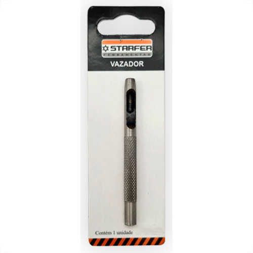 Vazador P/ Couro 06 Mm Starfer Vazador P/ Couro 06 Mm Starfer