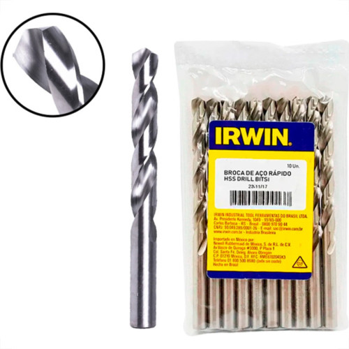 Broca Aco Rapido Irwin 7,0Mm - Kit C/10 PC Broca Aco Rapido Irwin 7,0Mm - Kit C/10 PC