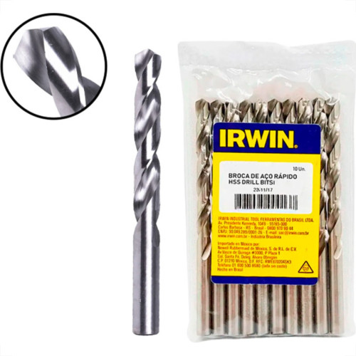 Broca Aco Rapido Irwin H 5/32 - Kit C/10 PC Broca Aco Rapido Irwin H 5/32 - Kit C/10 PC
