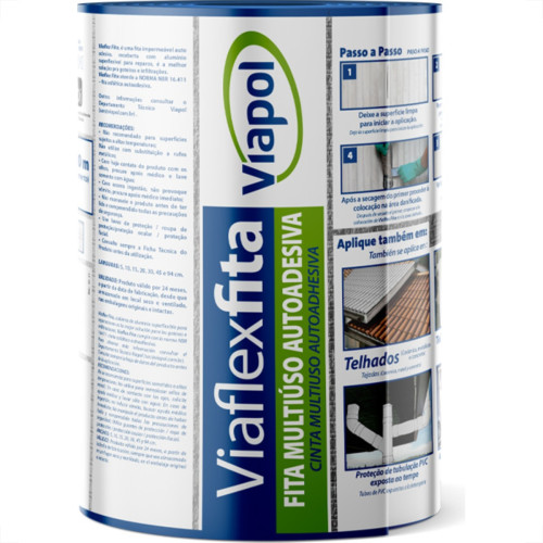 Fita Adesiva Multuso Viaflex 20Cmx10Mt Fita Adesiva Multuso Viaflex 20Cmx10Mt