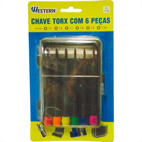 Jg Chave Torx Wes 5,6,7,8,9,T10-T15 Jg Chave Torx Wes 5,6,7,8,9,T10-T15
